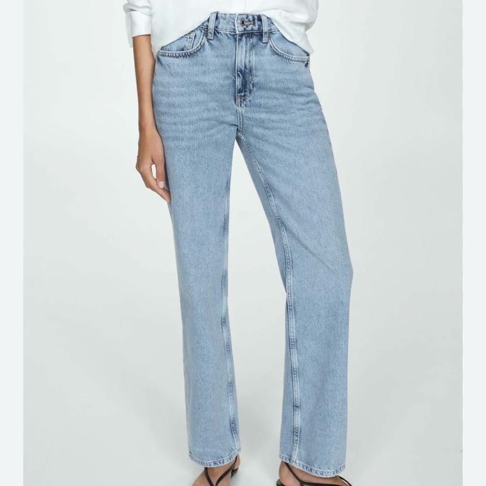 Mango light wash jeans